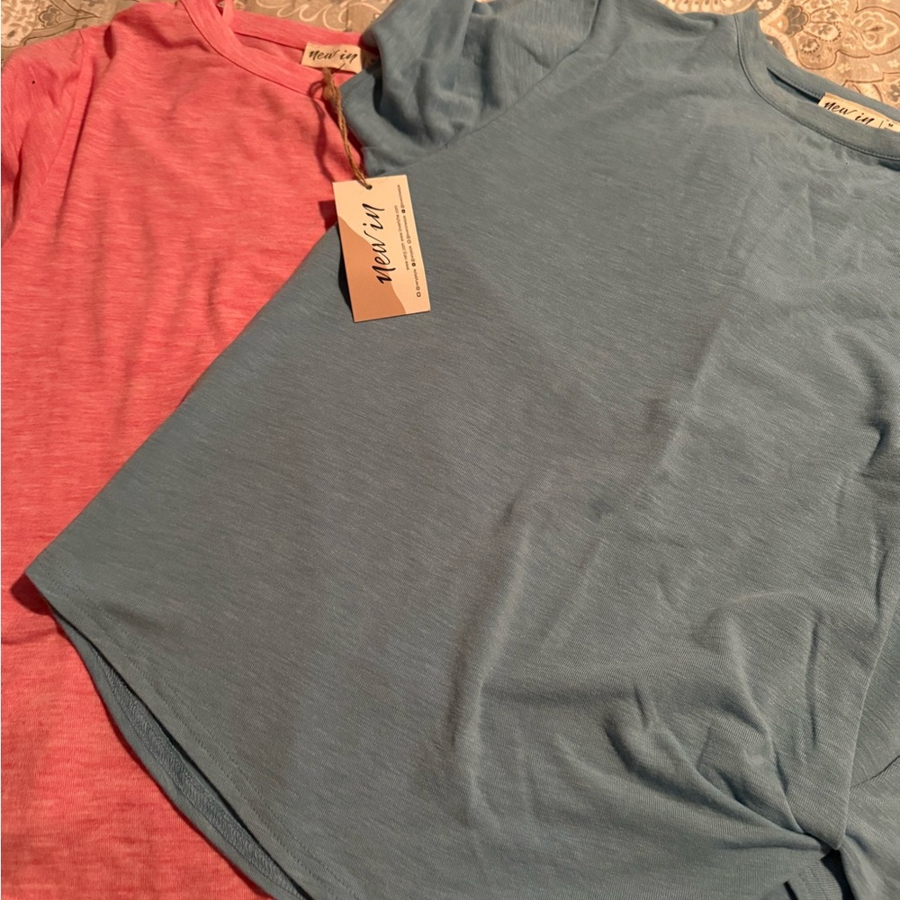 Blue and Pink T-Shirts